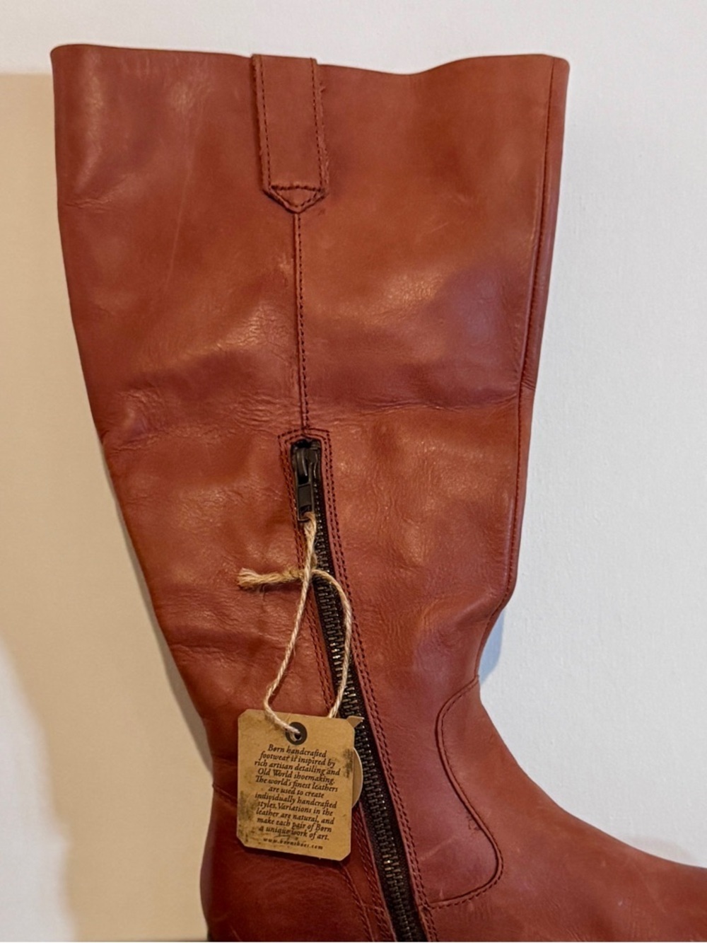 Born Leather Knee High Boots – Cognac Brown – Size 6 - Picture 5 of 6